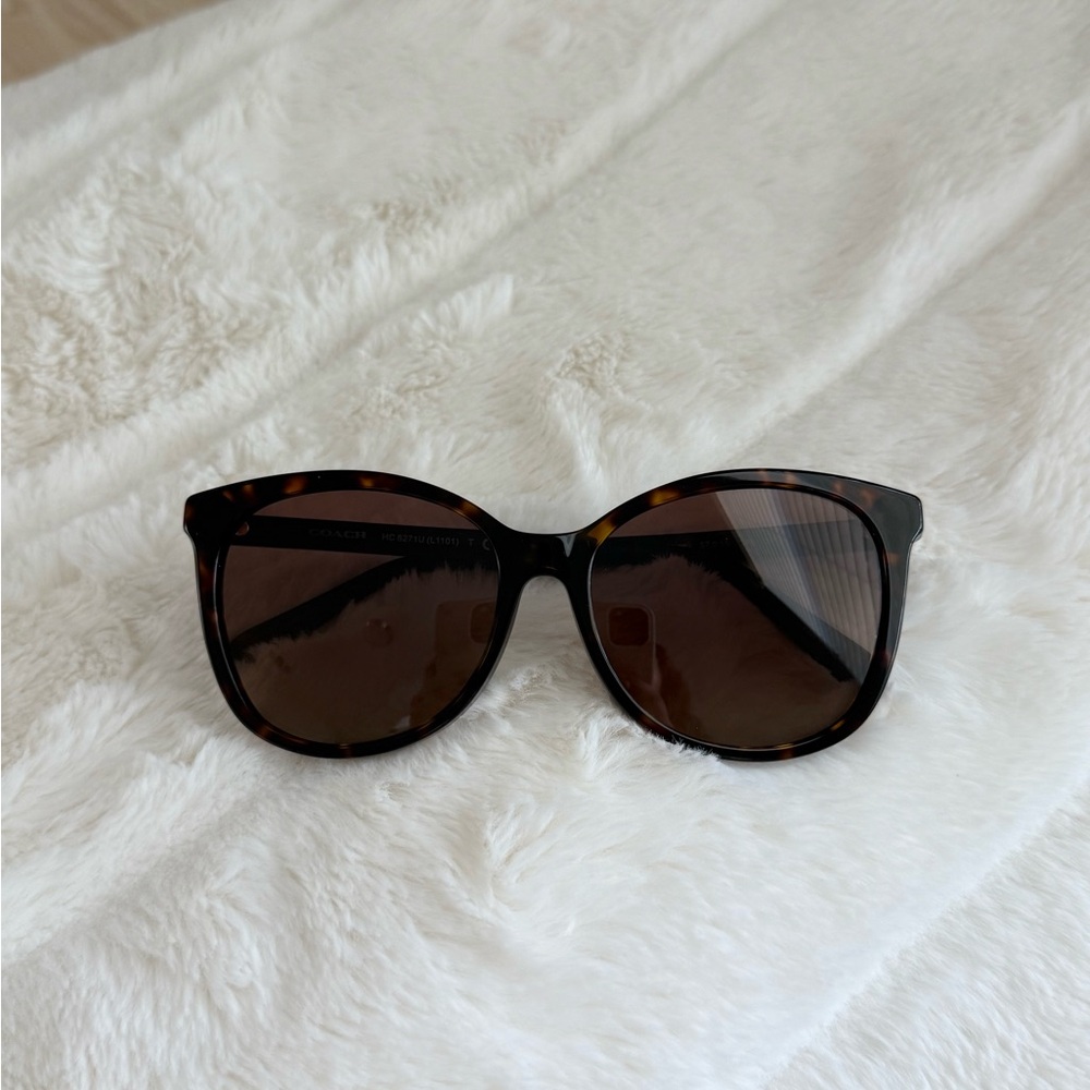Coach Brown tortoiseshell sunglasses